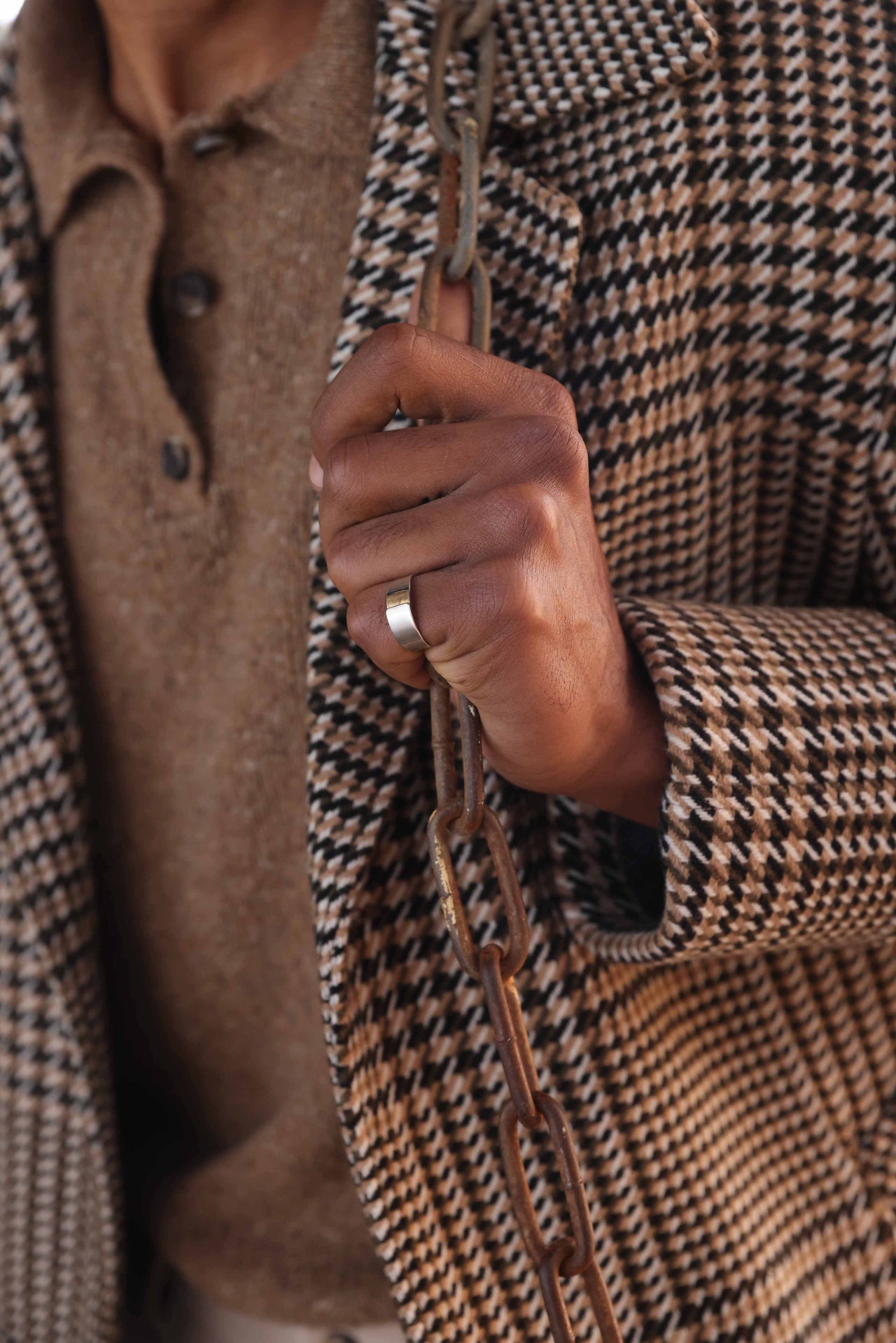 Ring für Männer, schlichter Silberring, Herrenring, Freundgeschenk für ihn, verstellbarer Ring, gewickelter Ring, minimalistischer Herrenschmuck, Stapelring