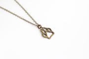 bronze paw chain necklace for men - Shani and Adi Jewelry
