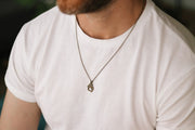 bronze paw chain necklace for men - Shani and Adi Jewelry