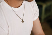 bronze paw chain necklace for men - Shani and Adi Jewelry