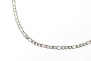 silver Figaro chain necklace