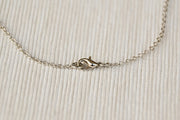 Silver triangle necklace for women, stainless steel chain necklace - shani-adi-jewerly