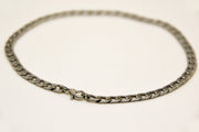 Men's ankle bracelet made of silver tone links chain - shani-adi-jewerly