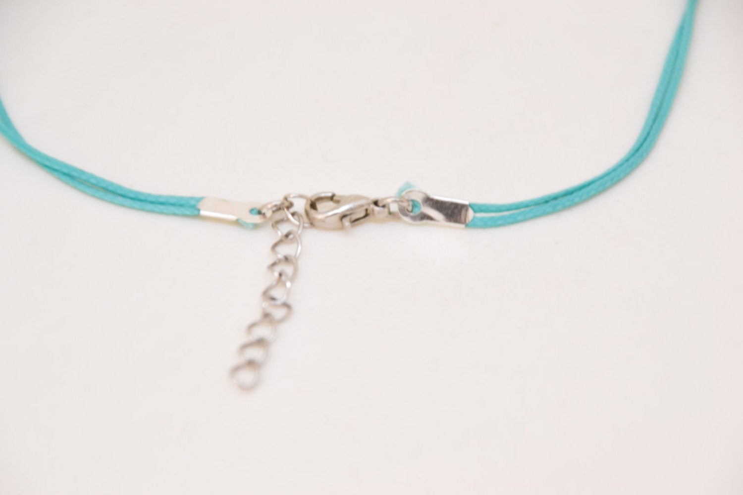 Silver beads turquoise choker necklace - shani-adi-jewerly