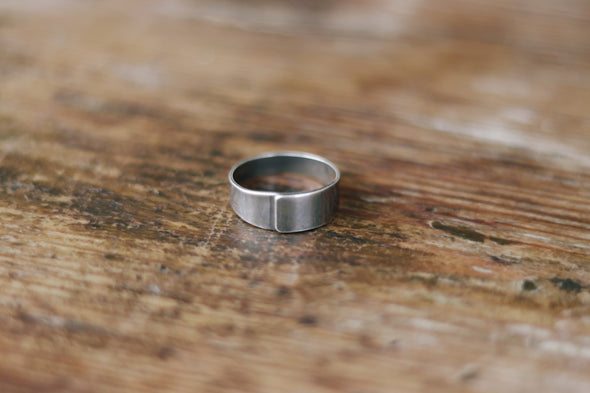 Ring for men, silver plain ring, men's ring, boyfriend gift for him, adjustable ring, wrapped ring, minimalist mens jewelry, stacking ring