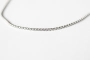 silver rolo chain necklace for men