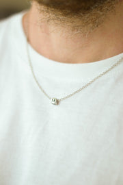 Personalised Initial stainless steel chain necklace, for men - shani-adi-jewerly