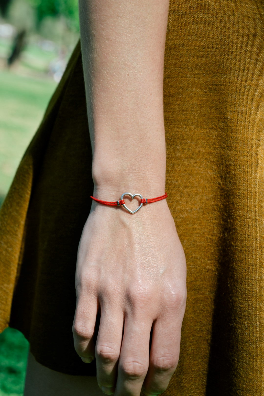 アクセサリー HUMAN MADE HEART SILVER BRACELET Red ヒューマンメイド - ハート シルバー ブレスレット | HBX