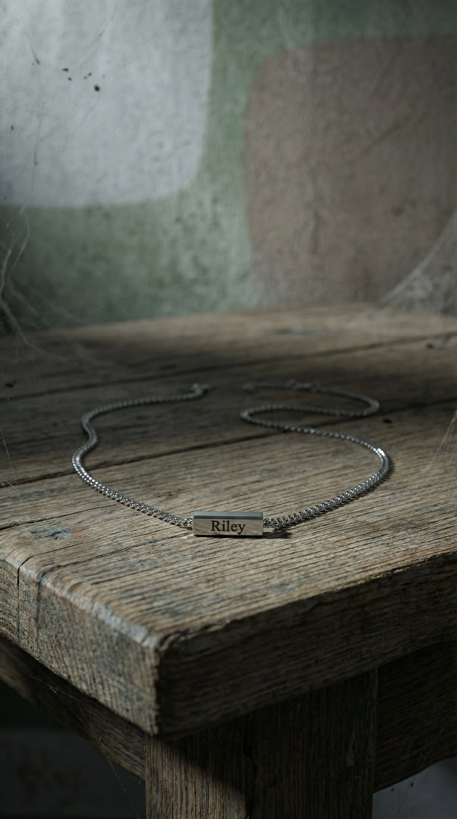 Personalized Gift Name Necklace For Men Waterproof Stainless Steel Chain Silver Custom Engraved Jewelry Father's Day Gift