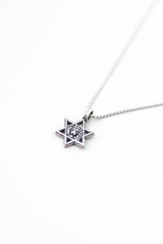 Star of David necklace for men am yisrael chai lion jewish gift from Israel