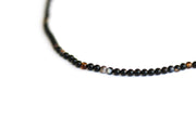 black botswana agate beads necklace for men