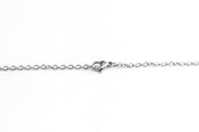 Silver bracelet on a white background