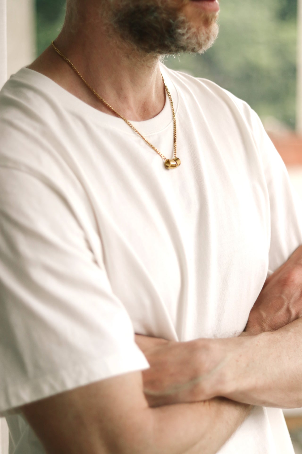 Personalized gift, Name Necklace For Men, Men's Initial Necklace, Stainless Steel Chain, Gold Necklace, Custom Mens Jewelry, Gift For Dad
