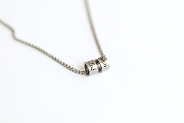 Personalisierte Initialen-Halskette aus Edelstahl für Männer, Geschenk für ihn