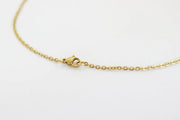 gold necklace with a clasp