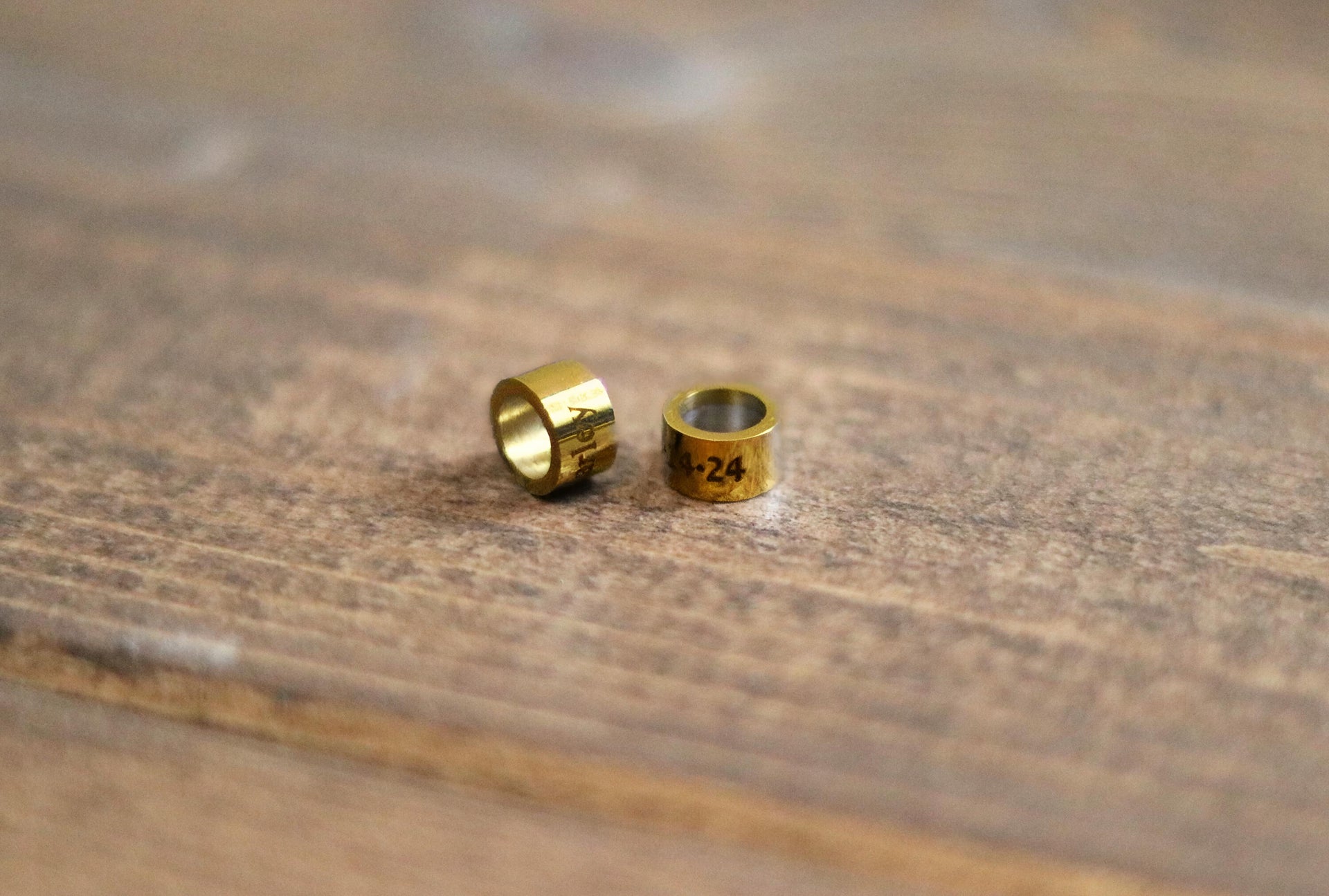 Engraved charm, custom engraved gold tone bead pendant name special date and personal message, personalized initials charm, sentimental gift