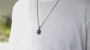 Star of David necklace for men am yisrael chai lion jewish gift from Israel