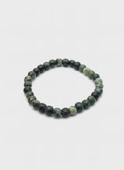kambaba jasper stone beads bracelet for men green