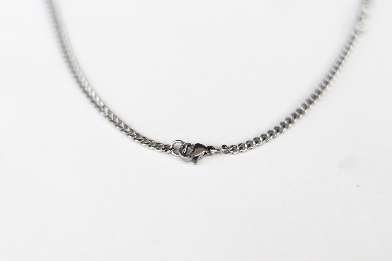 Personalized Gift Name Necklace For Men Waterproof Stainless Steel Chain Silver Custom Engraved Jewelry Father's Day Gift