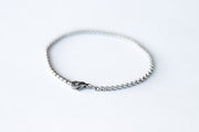 Silver bracelet, minimalist Rolo box cable chain bracelet, bridesmaids gift for her, casual everyday jewelry, bridal wedding, gift wrapped