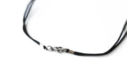 silver cross necklace for men black string