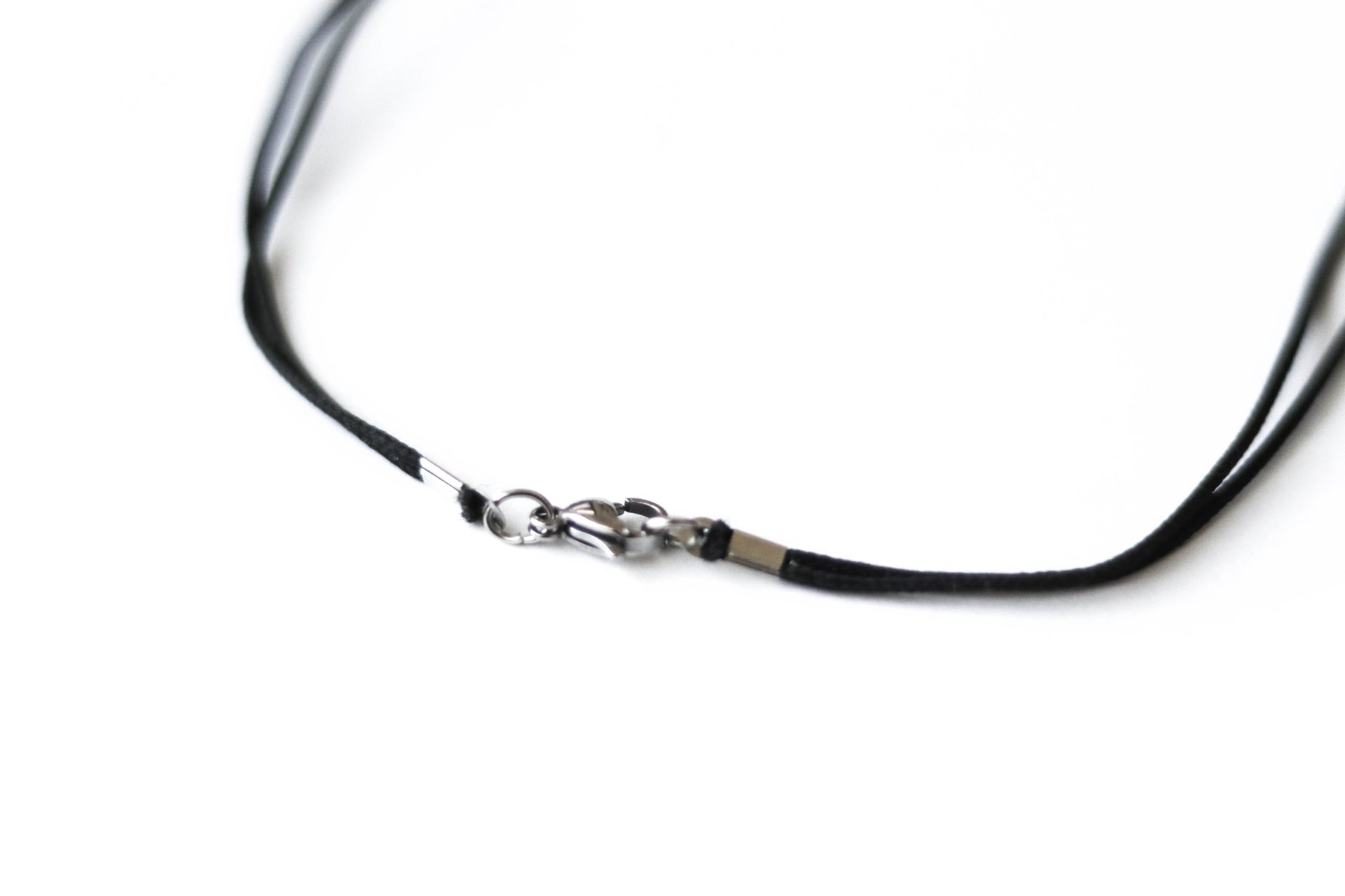 silver cross necklace for men black string