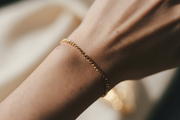 gold chain bracelet editorial