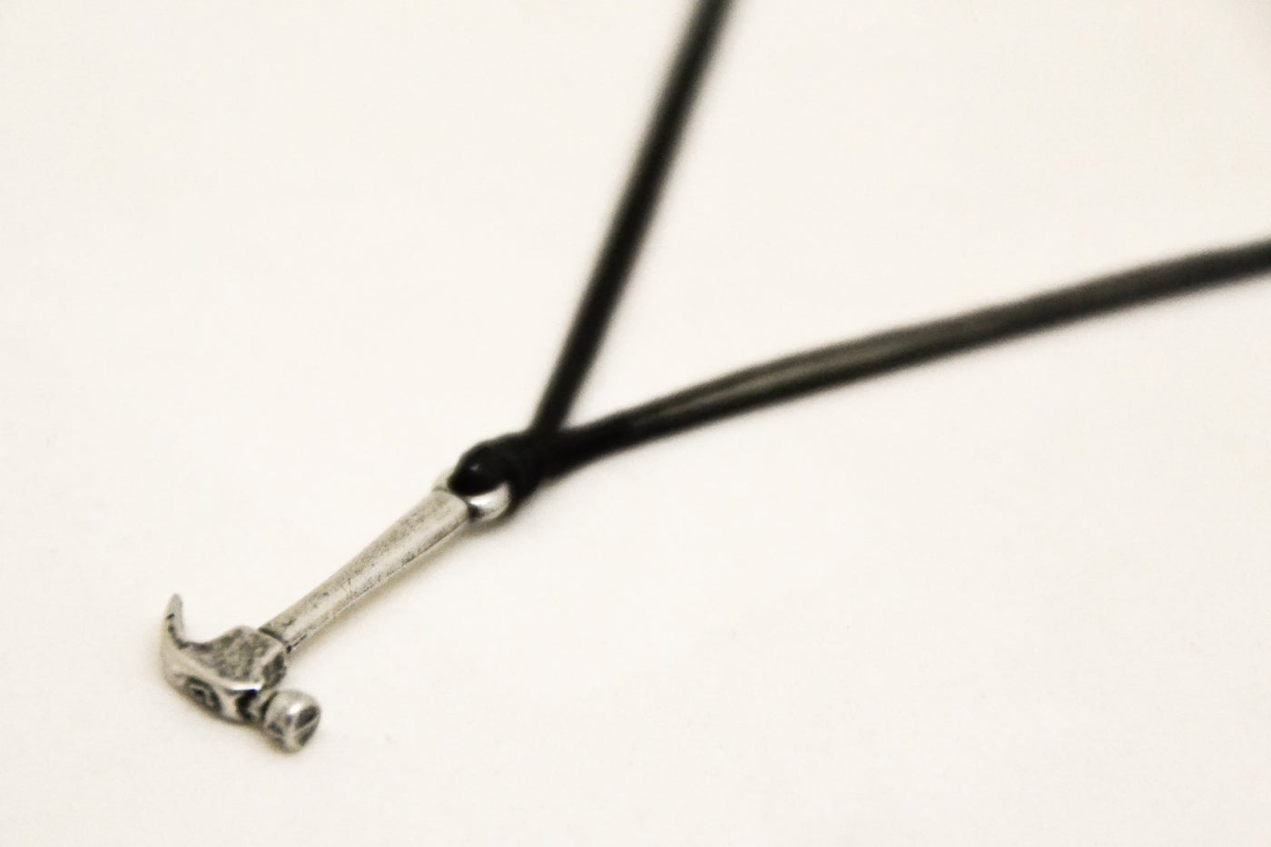 Silver hammer necklace for men, black cord, gift for him – Shani & Adi  Jewelry