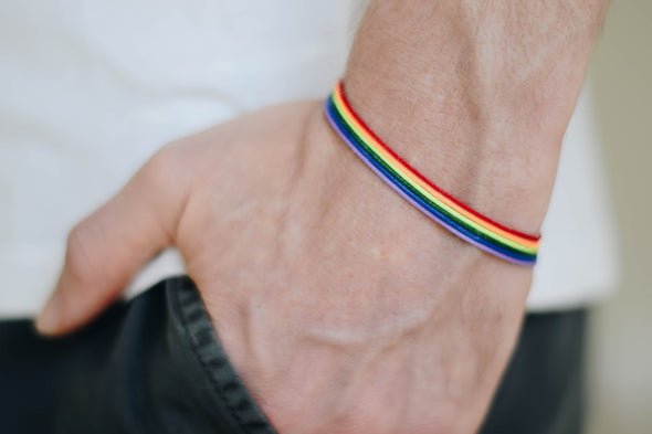 Pride bracelet, rainbow flag bracelet - shani-adi-jewerly