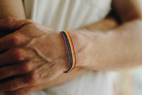 Pride bracelet, rainbow flag bracelet - shani-adi-jewerly