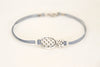 Pineapple bracelet, gray cord - shani-adi-jewerly