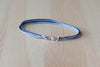 Blue cord bracelets for men, blue string, gift for him - shani-adi-jewerly