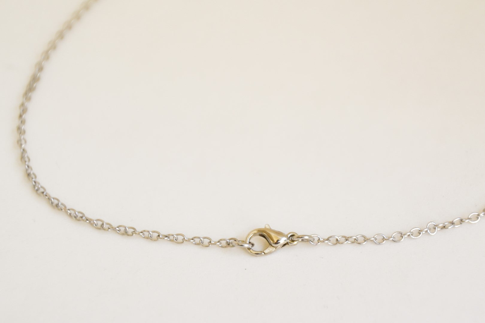 Silver hammer stainless steel chain necklace for men - shani-adi-jewerly