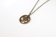 bronze big om chain necklace for men - Shani and Adi Jewelry