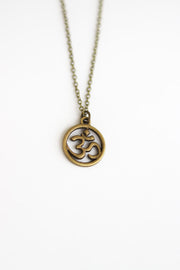 bronze om chain necklace for men - Shani and Adi Jewelry