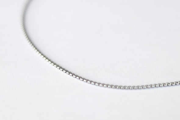 Chain necklace for men, men's necklace, silver waterproof Rolo cable chain, stainless steel chain necklace, gift for him, yoga, minimalist