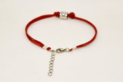 Zodiac signs bracelet, Libra sign, red cord - shani-adi-jewerly