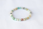 Amazonite bracelet for men, beaded bracelet, men's bracelet with stone beads, 6mm beads, turquoise, stretchable, gift for him, calming stone