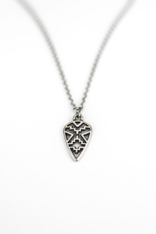 silver spear chain necklace for men - Shani and Adi Jewelry