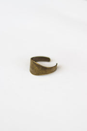 bronze flat ring for women - shani and Adi Jewelry