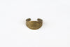 bronze flat ring for men - shani and Adi Jewelry