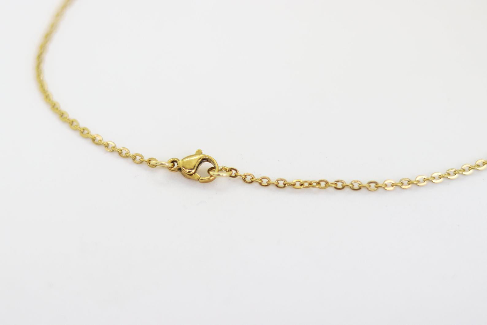 gold triangle chain necklace for men - shani and Adi Jewelry