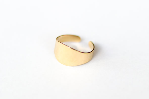 Ring for men, gold plain ring, men's ring, boyfriend gift for him, adjustable ring, wrapped ring, minimalist mens jewelry, stacking ring