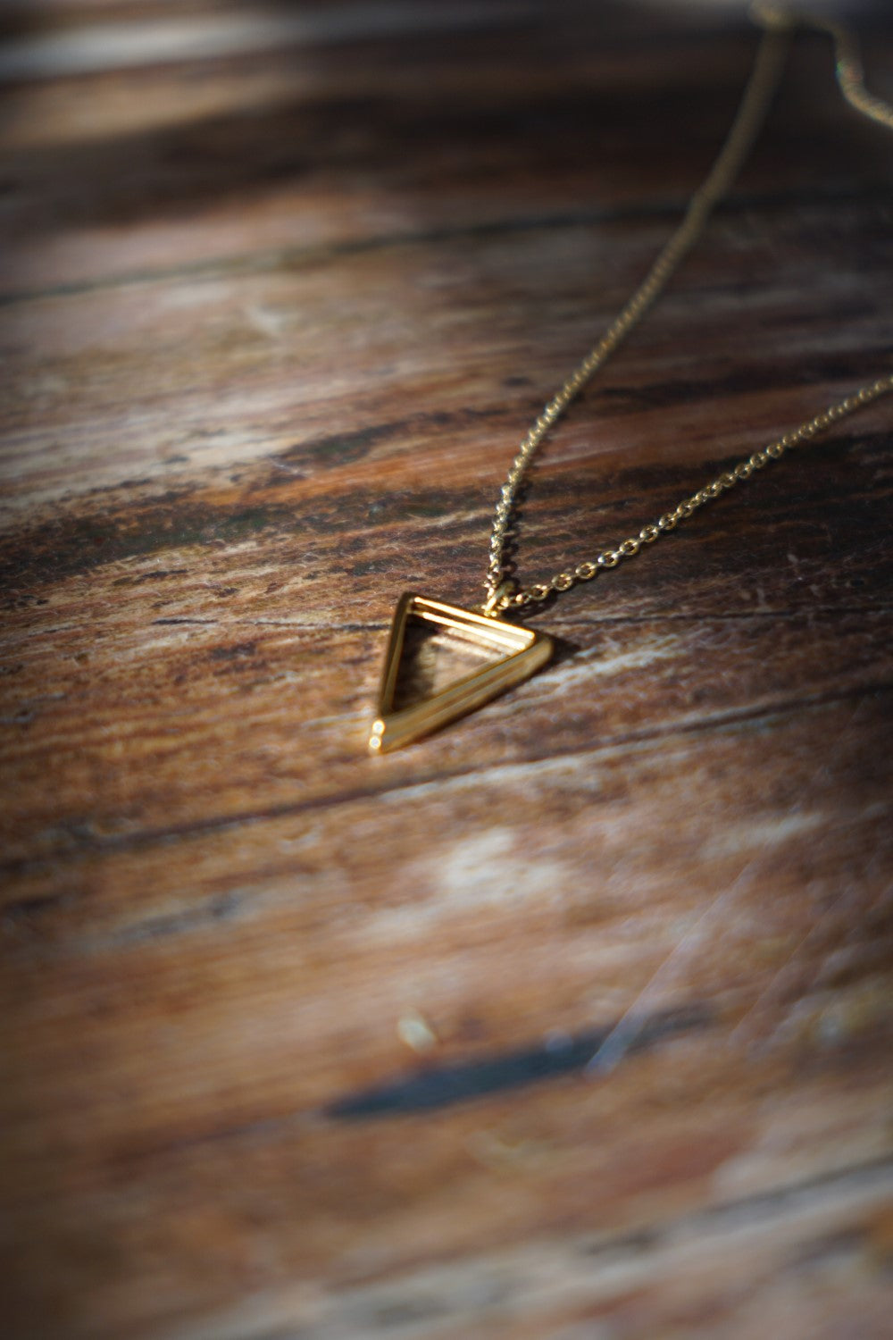 Ortyx Y necklace, Triangle cut, White, Rose gold-tone plated | Swarovski