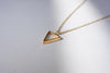 gold triangle chain necklace for men - shani and Adi Jewelry