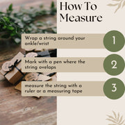 how to measure wrist or anklet for bracelet or anklet