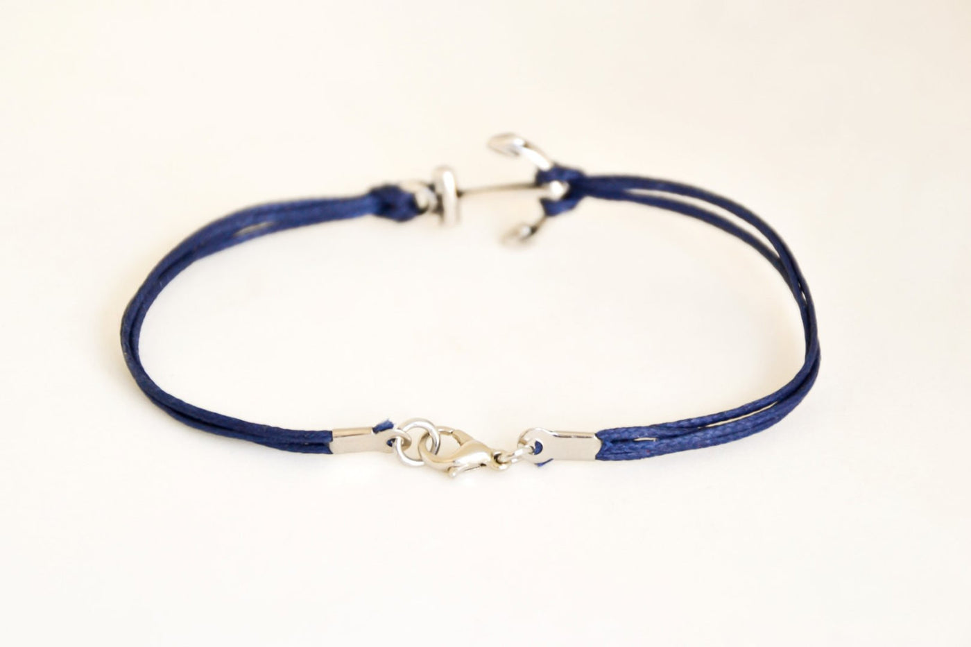 Dark Blue Fabric Cord Bracelet