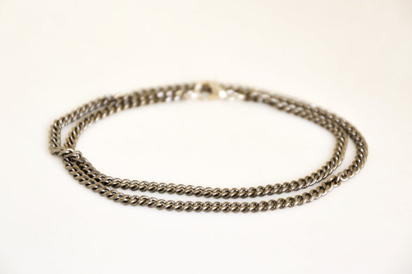 Silver wrap links chain bracelet for men - shani-adi-jewerly