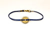 Gear bracelet form men, blue cord - shani-adi-jewerly