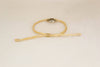 Silver Karma bracelet, beige cord, adjustable sliding knot - shani-adi-jewerly